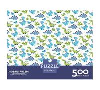500 Piece Dinosaur Vector Adult Puzzles Wooden Puzzles Educational Stress Relief Toy Puzzle 500pcs (52x38cm)