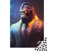 500 Piece Director Gorilla in Suit Puzzles for Adults Wooden Puzzles Educational Game for Children As A 500pcs (52x38cm)