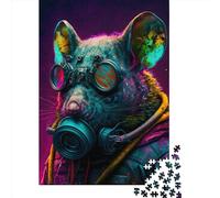 500 Piece Doomsday Rat Creative Square Jigsaw Puzzles for Adults & Wooden Puzzles Educational Toys 500pcs (52x38cm)