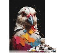 500 Piece Dove Animal Splatter Jigsaw Puzzles for Adults Puzzle Adult Jigsaw Puzzle Home Decoration Puzzle Toys 500pcs (52x38cm)