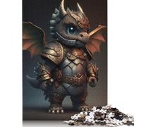 500 Piece Dragon Armor Jigsaw Puzzlesfor Adults Wooden Puzzle Jigsaws for Adults For Family Fun & Game Night 500pcs (52x38cm)