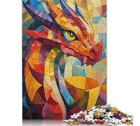 500 Piece Dragon Oil Painting Jigsaw Puzzles for Adults Teenagers Puzzle Adult Jigsaw Puzzle for Adults 500pcs (52x38cm)