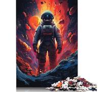 500 Piece Drawing Adventurous Astronaut Jigsaw Puzzles for Adults Learning Educational Toys Family Games Birthday Gifts 500pcs (52x38cm)