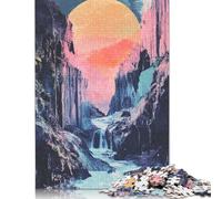 500 Piece Dreamy Canyon Landscape Creative Square Jigsaw Puzzles for Adults And Wooden Puzzles Educational Game for Adult 500pcs (52x38cm)