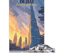500 Piece Dubai, United Arab Emirates Travel Adult Jigsaw Puzzle Puzzles for Teenagers Gifts Sustainable Puzzle for Adults | Games 500pcs (52x38cm)