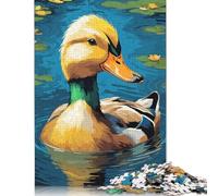 500 Piece Duck Art Farm Animal Jigsaw Puzzles for Adults Wooden Puzzle for Adults And Teenager Educational Puzzle 500pcs (52x38cm)
