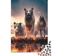 500 Piece Dying Embers Creative Square Jigsaw Puzzles for Adults & Wooden Puzzles Stress Relief Puzzle Games And Unique 500pcs (52x38cm)