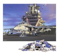 500 Piece EA18G Growler Creative Square Jigsaw Puzzles for Adults & Wooden Puzzles Stress Relief Puzzle Games And Unique 500pcs (52x38cm)