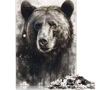 500 Piece 'Eagle Beauty Black Ink Jigsaw Puzzlesfor Adults Teenagers Puzzle Jigsaws Educational Puzzle 500pcs (52x38cm)