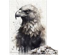 500 Piece 'Eagle Beauty Watercolor Creative Square Jigsaw Puzzles for Adults And Wooden Puzzles Educational Game for Adult 500pcs (52x38cm)