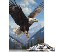 500 Piece Eagle Mountains Jigsaw Puzzles for Adults Teenagers Wood Puzzle Jigsaws for Adults Secret Santa Gifts 500pcs (52x38cm)