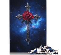 500 Piece Easter Cross Jigsaw Puzzles for Adult Puzzle Jigsaws for Adults Age 14+ 500pcs (52x38cm)