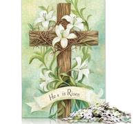 500 Piece Easter Cross Jigsaw Puzzles for Adults Puzzles Learning Educational Toys 500pcs (52x38cm)