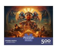 500 Piece Egyptian Pharaoh Creative Square Jigsaw Puzzles for Adults And Wooden Puzzles Toy Intellectual Game 500pcs (52x38cm)