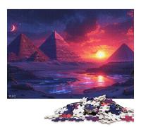 500 Piece Egyptian Pyramids Jigsaw Puzzle for Adults And Teenager Sustainable Puzzle for Adults | Games 500pcs (52x38cm)