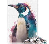 500 Piece Emperor Penguin Creative Square Jigsaw Puzzles for Adults And Wooden Puzzles Toy Intellectual Game 500pcs (52x38cm)