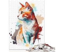 500 Piece 'European Short Hair Cat Puzzles for Wooden Puzzles Educational Game for Adult 500pcs (52x38cm)