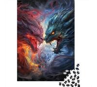 500 Piece Evil Dragon Puzzles For Adults Wooden Puzzles Brain Teaser Puzzles For Children 500pcs (52x38cm)