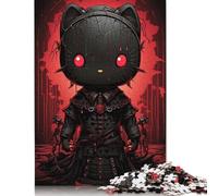 500 Piece Evil Kitty Voodoo Dol Jigsaw Puzzle for Adult Teenagers Puzzles for Adults Puzzles Educational Game for Adult Teenagers 500pcs (52x38cm)