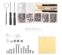500-Piece Eyeglass Repair Kit with Essential Tools for Quick Fixes at Home or On The Go