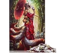 500 Piece 'Fantasy Japan Old Jigsaw Wooden Puzzle Adult Jigsaw Puzzle Jigsaw Puzzles for Adult 500pcs (52x38cm)