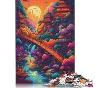 500 Piece Fantasy Landscape 4 Puzzles For Adults Wooden Puzzles Brain Teaser Puzzles For Children 500pcs (52x38cm)