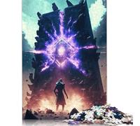 500 Piece Fantasy Monument Square Puzzle for Adults, Wooden Puzzles Puzzle Hands-on Game 500pcs (52x38cm)
