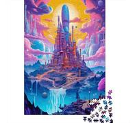 500 Piece Fantasy Space Alien Square Jigsaw Puzzles for Adults & Wooden Puzzles Learning Educational Toys Family Games 500pcs (52x38cm)