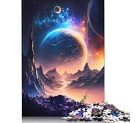 500 Piece Fantasy Twilight Valley Puzzles for Adults Wooden Puzzles Educational Game for Children As A 500pcs (52x38cm)