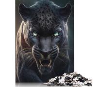 500 Piece Fiery Panther Adult Puzzles Wooden Puzzles Educational Stress Relief Toy Puzzle 500pcs (52x38cm)