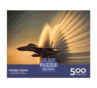 500 Piece Fighter Jet Military Square Puzzles for Adults, Wooden Puzzles Toy Wall Decor 500pcs (52x38cm)
