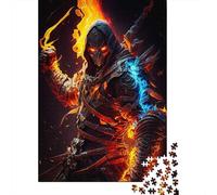 500 Piece Fire Demon Square Puzzles for Adults And Wooden Puzzles Family Activity 500pcs (52x38cm)