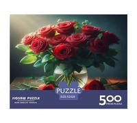 500 Piece Flower Power Creative Square Jigsaw Puzzles for Adults And Wooden Puzzles Educational Game for Adult 500pcs (52x38cm)