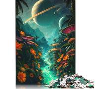 500 Piece for Adults Alien Jungle River Dreamscape Jigsaw Puzzles for Adults, Wooden Puzzles Best Gift for Friends And Family 500pcs (52x38cm)