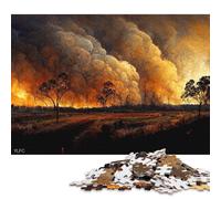 500 Piece for Adults Australian Bushfire II Jigsaw Puzzles for Adults, Wooden Puzzles Best Gift for Friends And Family 500pcs (52x38cm)