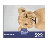 500 Piece for Adults Baby Lion Colorful Jigsaw Puzzles for Adults, Wooden Puzzles Best Gift for Friends And Family 500pcs (52x38cm)