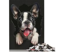 500 Piece for Adults Boston Terrier Jigsaw Puzzles for Adults, Wooden Puzzles Best Gift for Friends And Family 500pcs (52x38cm)