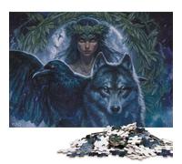 500 Piece for Adults Enchanted Forest Guardians Jigsaw Puzzles for Adults, Wooden Puzzles Best Gift for Friends And Family 500pcs (52x38cm)