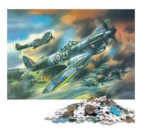 500 Piece for Adults Military Aircraft Poster, Picture, Metal Print, Paint by Monster Car Jigsaw Puzzles for Adults, Wooden Puzzles Best Gift for Friends And Family 500pcs (52x38cm)
