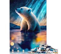 500 Piece for Adults Polar Bear Jigsaw Puzzles for Adults, Wooden Puzzles Best Gift for Friends And Family 500pcs (52x38cm)