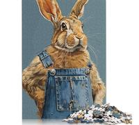 500 Piece for Adults Rabbit Fashion Jigsaw Puzzles for Adults, Wooden Puzzles Best Gift for Friends And Family 500pcs (52x38cm)