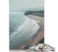 500 Piece for Adults Serene Coastal Expanse Jigsaw Puzzles for Adults, Wooden Puzzles Best Gift for Friends And Family 500pcs (52x38cm)
