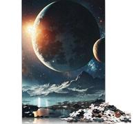 500 Piece for Adults Space Mystic Planet Jigsaw Puzzles for Adults, Wooden Puzzles Best Gift for Friends And Family 500pcs (52x38cm)