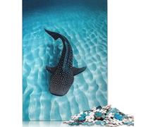 500 Piece for Adults Whale Shark Jigsaw Puzzles for Adults, Wooden Puzzles Best Gift for Friends And Family 500pcs (52x38cm)