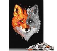 500 Piece Fox GeoSketch Jigsaw Puzzlesfor Adults Teenagers Wooden Puzzle Adult Jigsaw Puzzle Sustainable Puzzle for Adults | Games 500pcs (52x38cm)