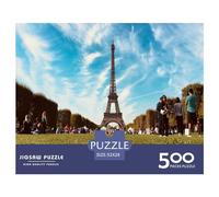 500 Piece French Beauty Square Puzzle for Adults, Wooden Puzzles Puzzle Hands-on Game 500pcs (52x38cm)
