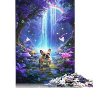 500 Piece French Bulldog Puzzles for Adults Wooden Puzzles Educational Games For Kids 500pcs (52x38cm)