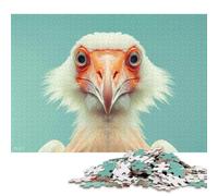 500 Piece Funny Bird Looks at You Creative Square Jigsaw Puzzles for Adults & Wooden Puzzles Stress Relief Puzzle Games And Unique 500pcs (52x38cm)