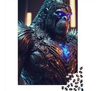 500 Piece Future Gorilla Jigsaw Puzzles, for Adults & Wooden Puzzles Educational Games For Kids 500pcs (52x38cm)