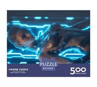500 Piece Futuristic Cyber Woman Square Puzzles for Adults And Wooden Puzzles Family Activity 500pcs (52x38cm)